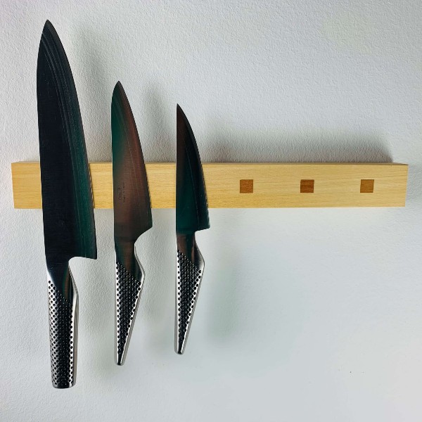 Knivmagnet holder til seks knive