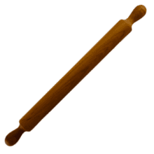 Kagerulle / rullepind med håndtag til det rette formål - kært barn har mange navne. Vælg mellem 2 størrelser i længde 34 cm og 39 cm. Rullepind med håndtag i træ finder du her til brug for dit bagværk. Det er nemt at arbejde med en rullepind i træ, uanset om man ønsker at udrulle en dej til en brunsviger, tærte eller fondant m.m. En rullepind med håndtag er f.eks. rigtig god til at udrulle marcipan, som er en lidt hårdere masse. Skal børnene hjælpe til i køkkenet, vil vi også klart anbefale denne rullepind i den mindste størrelse.
